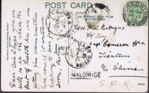 1909�N �X�R�b�g�����h�������s���̗X�֕����{���x�C�E�A�f���C��X�֋ǁu�}���f�B���Q�v�Ō땪�ނ����