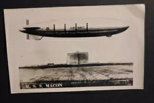 1934N AJ̃|XgJ[hJo[ USS LVǧi USS CR RPPC AJCR