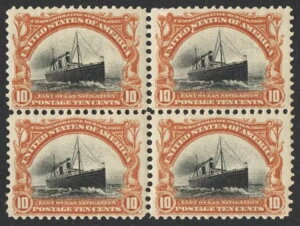 US Sc# 299 *MINT OG H* { 4���Z�b�g } 10�Z���g �����C�m�q�s 1901 CV$ 525.00