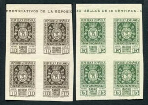 �X�y�C�� 10�Z���g�����15�Z���g 1936�N / ���� / �u���b�N4 / �V�[�g�G�b�W **/MNH Expo. �؎���W