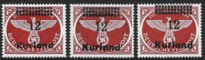 �J�[�����h�؎� 1945 MI 4Ax+4Ay+4Az MNH VF