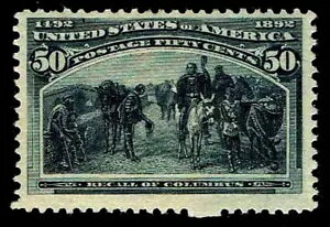 US.#240 .50Zg RrA 1893Ns - OGXLH - VF - CV$500.00 (ESP#0201)