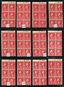 554a、ミント18種類のエラーパネル、プレート番号付き * スチュアート・カッツ