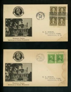 US FDC #704-715 Kerr M-8 1932 DC Vg200NLO 1st }b`hZbg 12