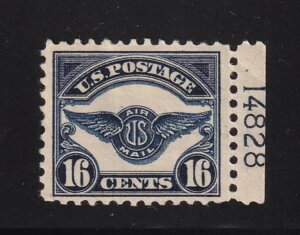 1923 AIRMAIL Sc C5 MHR VF �v���[�g�ԍ� �V���O�� Hebert CV $300 (UB
