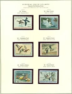 US #RW36-59 SȃAqA1969-1992Aׂēʂȃy[WɃ}EgAog LH & NH