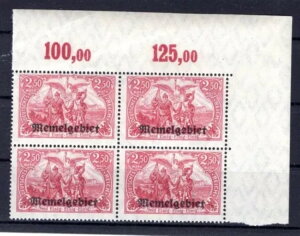 ���[���� 13a �|�� �X�N�G�A�G�b�W �u���b�N 4���� MNH �~���g (K7350