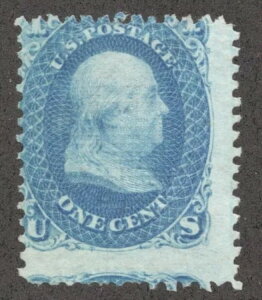 1868�N �A�����J SC 86 1�Z���g �x���W���~���E�t�����N���� - MNG w/E�O���� 14x17�|�C���g - ���b�`�J���[