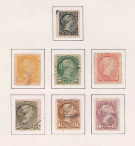 (F201-25) 1870-82�N �J�i�_ �؎�7���Z�b�g QVIC 1/2�Z���g����10�Z���g (Y) (JC13)