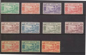 (F139-93) 1938�N �j���[�w�u���f�B�[�Y�����̈ꕔ�؎�11���Z�b�g 5�Z���g����5/- MH (CR) (JC13)