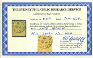 1915N I[XgA ACSC No 110D KGV gp 1st Wmk 4d CCG[