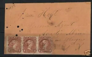 カナダ #22 ストリップ 3 が表紙に **AIEP 証明書付き**