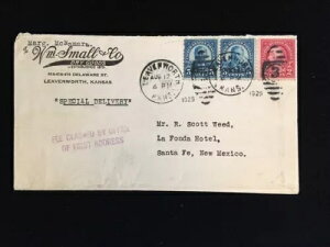 KS LEAVENWORTH 1929 �J�o�[ #663 PR�A634 ���ʔz�B���� ���� CC ��