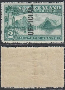�j���[�W�[�����h 1907�N -MNH�؎�BS.Gibbons Nr.: O 66.........(EB) AR-06185