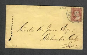 US Sc#25a ���b�L Pos 34L3 �J�o�[�ACv. $950