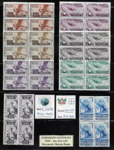 WC1_14438. C^A. R.:GEN. EMIS. ubN 1933N3 ANN. XRbg C20-C27. MLH/MNH