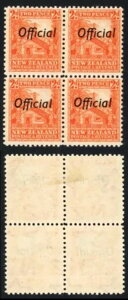 �j���[�W�[�����h SGO123b 2d �I�����W OFFICIAL Perf 12 Fine Block of Four (2 x U/M)