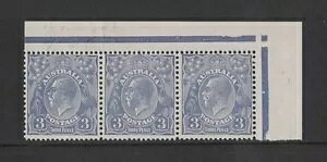 1928�N �I�[�X�g�����A KGV 3d �u���[ Perf. 13 1/2 SG 100 muh �X�g���b�v 3