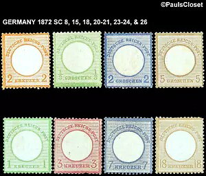 �h�C�c 1872 SC 8, 15, 18, 20-21, 23-24 & 26 �G���p�C�A�C�[�O�� �~���gC ���L���X�g �ǍD