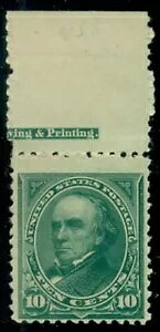 US #258�A10 �Z���g �_�[�N�O���[���AOG�ANH�A�K���ɉ��M�̃}�[�N����AMGN �R�s�[ F/VF�A�X�R�b�g $850