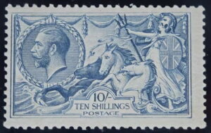 GB SG417 KGV 1918 10/- �_���O���[�u���[�A�u���b�h�x���[�A�V�[�z�[�X�A�~���g MVLH