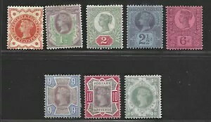 p GB 1887 BNgA 8Zbg S.G. 197A198A199A201A208A209A210BA211