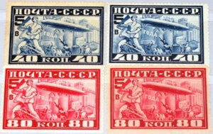 ���V�A �\�r�G�g�A�M 1930 390-91 A-B C12-13 C12a-3a ��s�� �O���[�t�E�c�F�b�y���� LZ127 MNH-