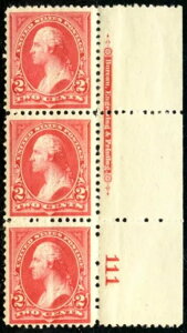 MALACK 250 VF+ OG NH�A�v���[�g�X�g���b�v3���A���V�N ..�ڍ�.. g8397