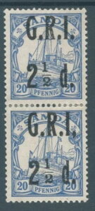 �T���A 1914 SG104d 2 1/2d 20pf �ɁuI�v�̌�ɃR���} m/m �y���F���ω� cv?610