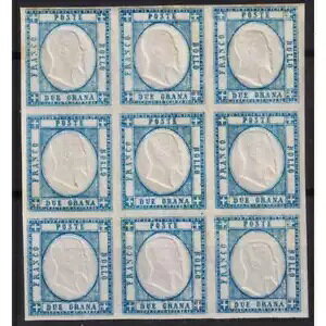 �i�|���� 1861 2 �O���i�u���b�N 9 �l G.I MNH** �ؖ���
