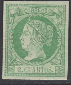 �X�y�C�� - �C�T�x��2�� ** 51 - 1860�N - �R���b�N�X�ؖ��� - MNH - �����i