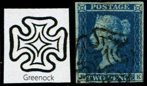 2d Pl.3 �eEK�f �eGREENOCK�f MX�A���ɍׂ����N���ȑō��B(Spec.ES12.ug) (c. ...