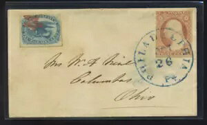 LO2 USPO 発送業者とワシントン州使用済み切手11枚、素敵な小さなカバー付き BZ1448