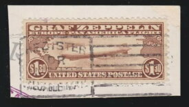 US C14 $1.30 航空便（ポストカード1枚に使用） XF SCV $375