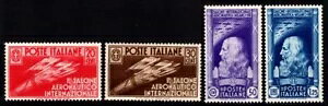 �C�^���A���� 1935�N �q�󔎗��� 4�̉��l G.I MNH** �ؖ��� ����