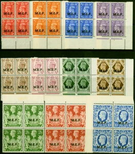 �����R 1943-47 SGM11-M21 V.F MNH �u���b�N 4 �� 11 �Z�b�g