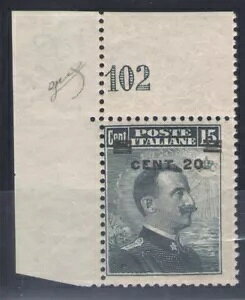 1916�N �C�^���A���� �~�P�b�e�B �I�[�o�[�v�����g 20�Z���g×15�Z���g �O���[ �u���b�N No. -