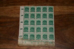 ���A 1/4 �V�[�g 25 �h�C�c�鍑 (1923) 400 �}�[�N 100 �^�E�[���g �I�[�o�[�v�����g �X�^���v