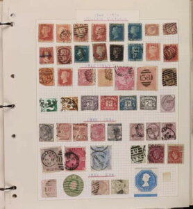 1840�N����1990�N�܂ł̃C�M���X�̃R���N�V�����AQV 1d���A���M�ȔL�̉��l�B�i�킸��100���j