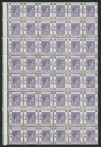 香港 SG.145a 10セント ダルバイオレット ブロック 48 U/M