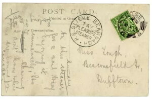 1912�N�A�J�V�F�b�g�t���uSlieve Bearnagh�v�e�C�E�v���W���[�E�X�`�[�}�[�̎��ʎʐ^�J�[�h