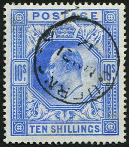 10/- SG 265(2)�u�f�B�[�v�E�E���g���}�����vVFU�A���C�g�j�[�g�u�K�[���W�[.1912�vCDS�B�V�i�c