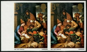 1967NNX}X3d SG 756 IMPERF PLATE PROOF PAIR U/MAʉB