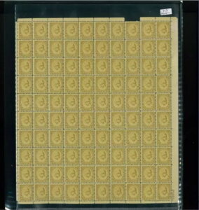 1932年アメリカ合衆国郵便切手 #713 プレート番号 20565 ミントフルシート