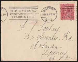 �I�[�X�g�����A 1918 KGV 1d �v���� (G71) �J�o�[�BACSC 72L �J�^���O���i $1250++�B