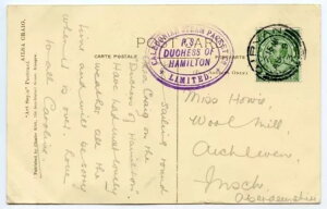 1913�N�̃|�X�g�J�[�h - 1/2�y���X�u�J���h�j�A���E�X�`�[���E�p�P�b�g�� - �n�~���g�����ݕv�l�v�J�V�F