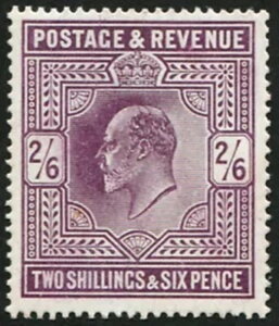 2/6d SG 262(3) eSLATE PURPLEf(C) U/MA̓̌ȐVNƑf炵FʁB