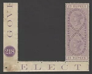 �C���h 1869 �e���O���t 25R �_�C 2 �v���[�g�ԍ��t�� MNH