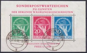 1949 �N�x�������A�u���b�N 1 �ʉݔ�Q�ҁA�X�^���v�t���~���[���n�C���A(Mi. 2200,-?)