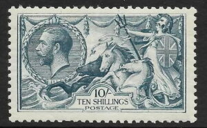 Sg417 Spec N71(2) 10/- �_���O���[�u���[ �u���b�h�x���[ �E�B���L���\�� ���}�E���g �V�i/MNH